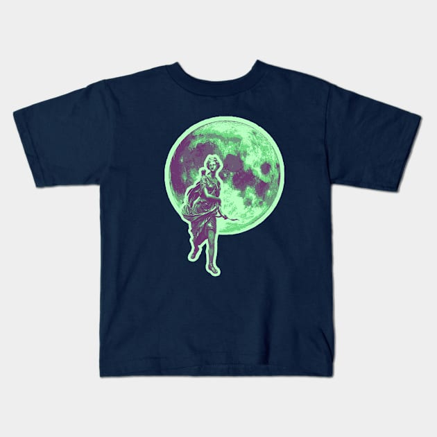 Diana the Huntress - Variant (Large) Kids T-Shirt by mellamomateo